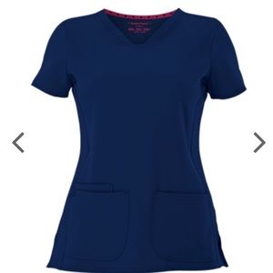 Heartsoul Navy Blue Scrub Top